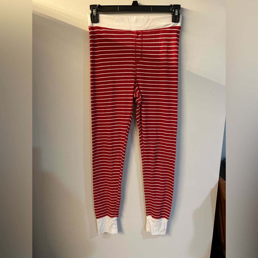 American Eagle Outfitters Red and White Striped Pajama Bottoms